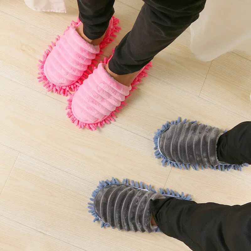 1PC Lazy Slippers Creative Shoes And Socks Slippers Mop Dust Removal Cleaning Floor Polish Multifunctional Household Slippers