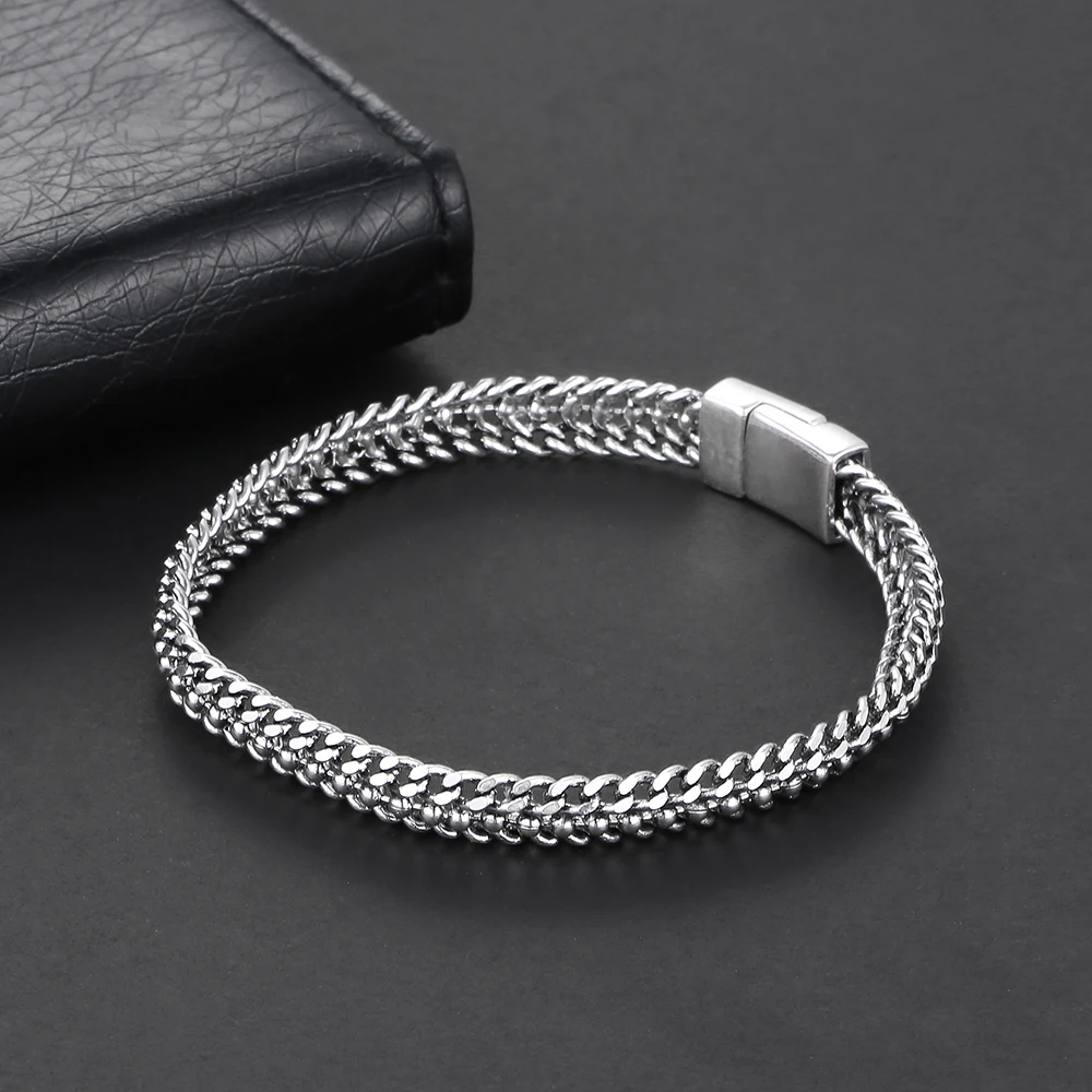 Buddha Bracelet Men Chain & Link Bracelets Ancient Silver color Couples Jewelry Buddha Bracelets & Bangles Pulseira Masculin