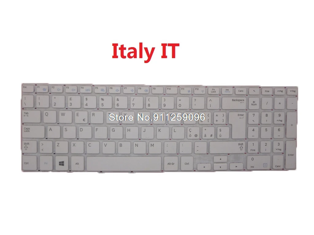 Laptop Keyboard For Samsung 370R5E 370R5C 470R5V 450R5U 270R5E 510R5E Arabia France ARFR AR FR Bulgaria BG CN Italy IT Turkey TR