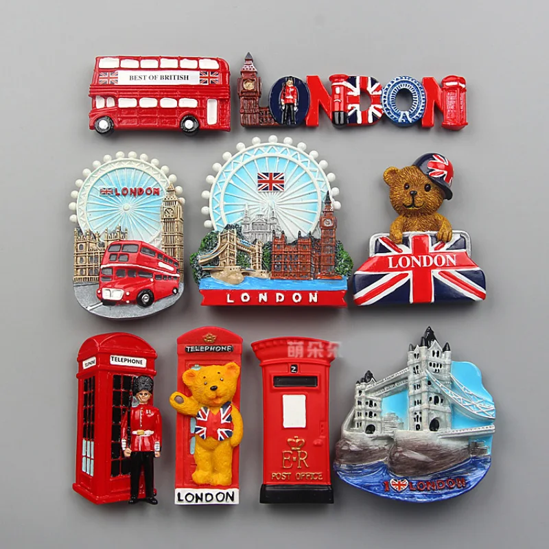 Magnet Refrigerator England London Cubs London Eye London Bridge Refrigerator Magnet Magnetic Refrigerator Souvenirs