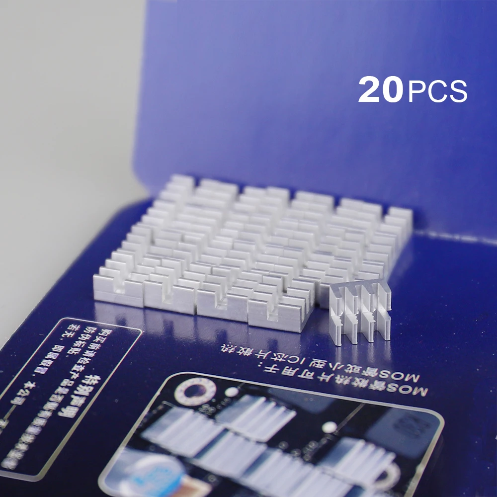 400pcs MOS IC Heatsink Aluminum HeatSink for Power Module, Chipset, Computer, IC cooling