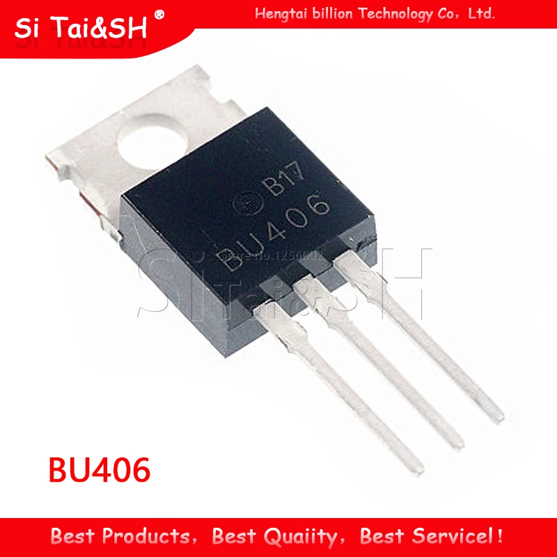 5 Pcs/lot Baru BU406-220 NPN Switching Transistor