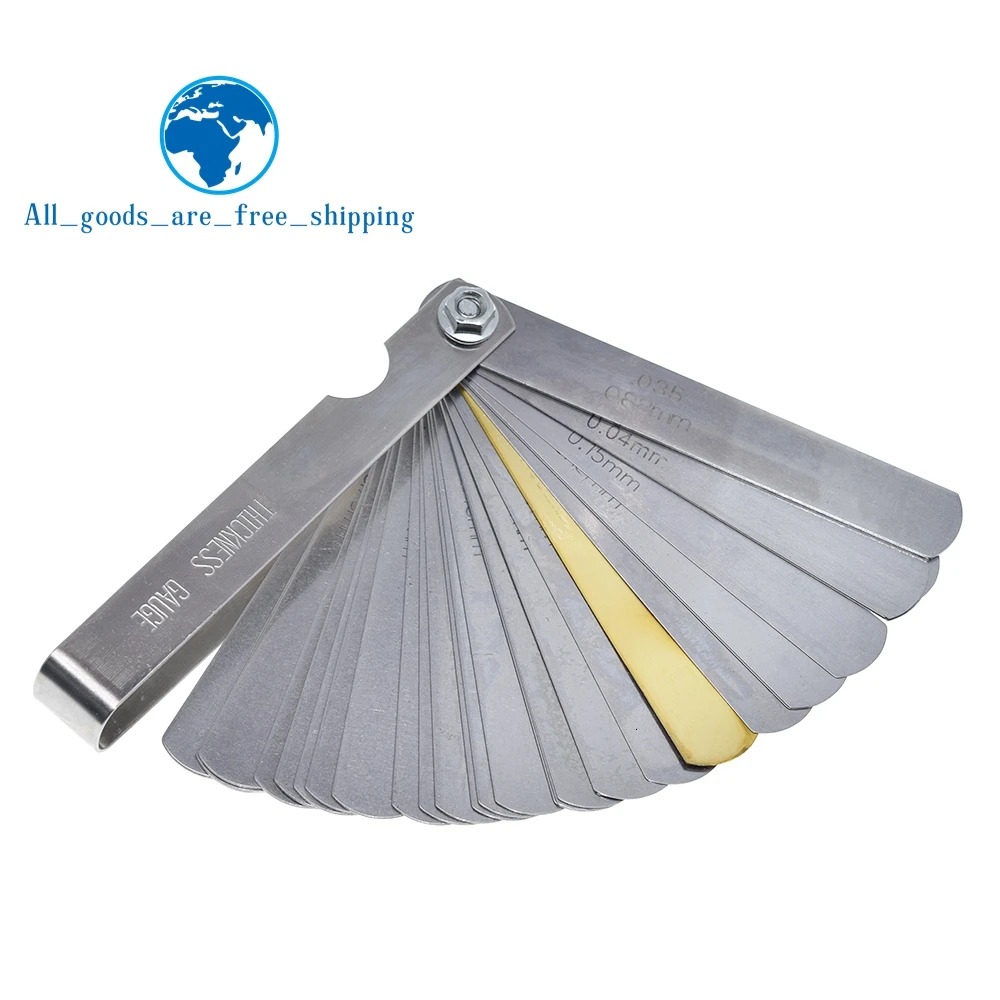 32-Klingen-Messblätter-Set für metrische Dickenmessungen, Modul-Ventilspaltmessgerät /METRISCH mit Messbereich 0,04 mm - 0,88 mm – Detail 1