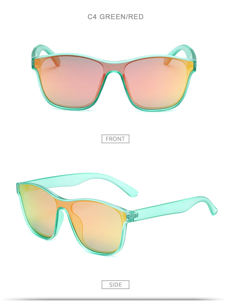 Neue einteilige Objektiv Sonnenbrille Männer Frauen Fashion Square Männliche Sonnenbrille Stilvolle Anti-glare Fahren Reisen Shades UV400 – Detail 9