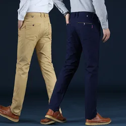 2024 moda nuovi pantaloni Casual coreani da uomo primavera estate autunno sottile sottile pantaloni da uomo dritti