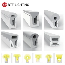 Tira de luz LED flexible e impermeable, tubo de cuerda neón, lámpara de gel de sílice suave 1m - 5 m, IP67, SK6812RGBW WS2811 WS2812B WS2813