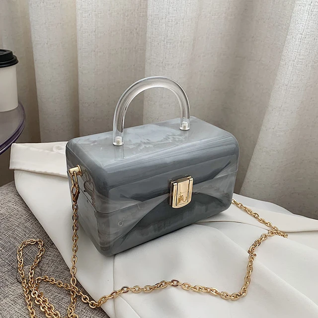 Women Bag PVC Box Fashion Hasp HARD Shoulder Bags Handbags Crossbody Purses And Handbags Luxury Designer Girls Bag AliExpress
