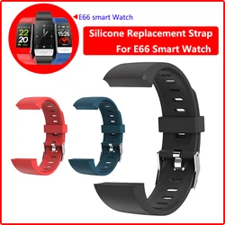 Cinturino di ricambio in Silicone per E66 temperatura corporea Smart Watch cinturino da polso cinturino in gomma cinturini da polso per orologio ECG E66