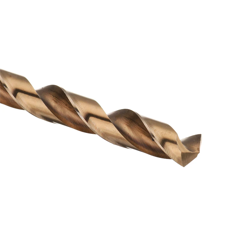 Aço inoxidável Straight Shank Torção Brocas, Metal Ferramenta De Perfuração De Poder, Alta Velocidade, M35, 1.5-10mm, 15Pcs