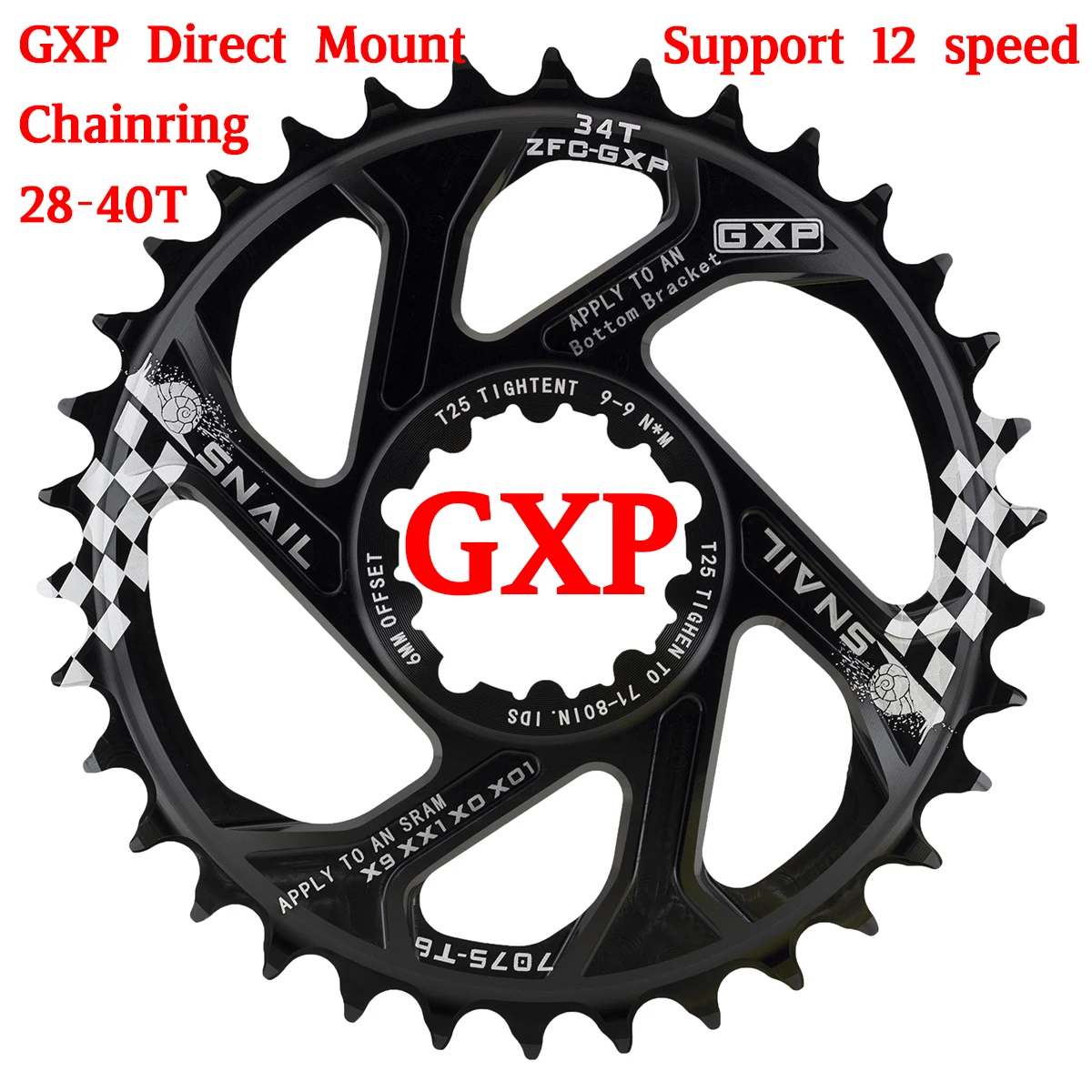 Bike Single Speed Chainring Direct Mount Narrow Wide Aluminum Chainring Round 28T-40T Chainwhee For SRAM GXP Crank gx xx1 X1 x9