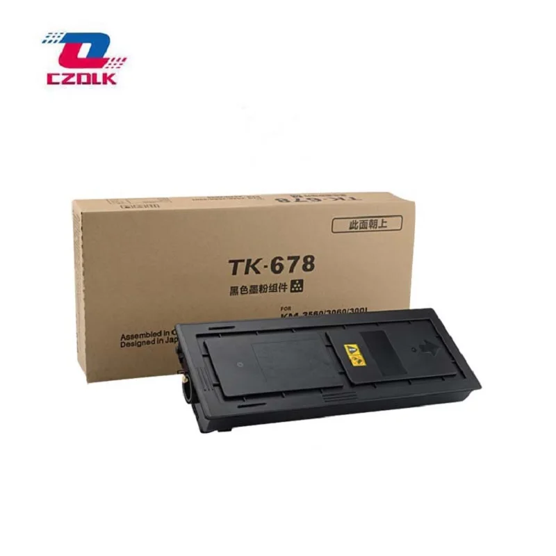 

New compatible TK675 TK676 TK677 TK678 TK679 Toner Cartridges for Kyocera KM2540 KM2560 KM3040 KM3060 TASKalfa 300i 1750g/pc