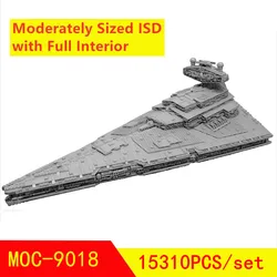 Buildmoc 15310PCS MOC-9018 Bricks Imperial Destroyer ISD with Full Interior Movie Model Building Blocks DIY Kids for Toys Gifts