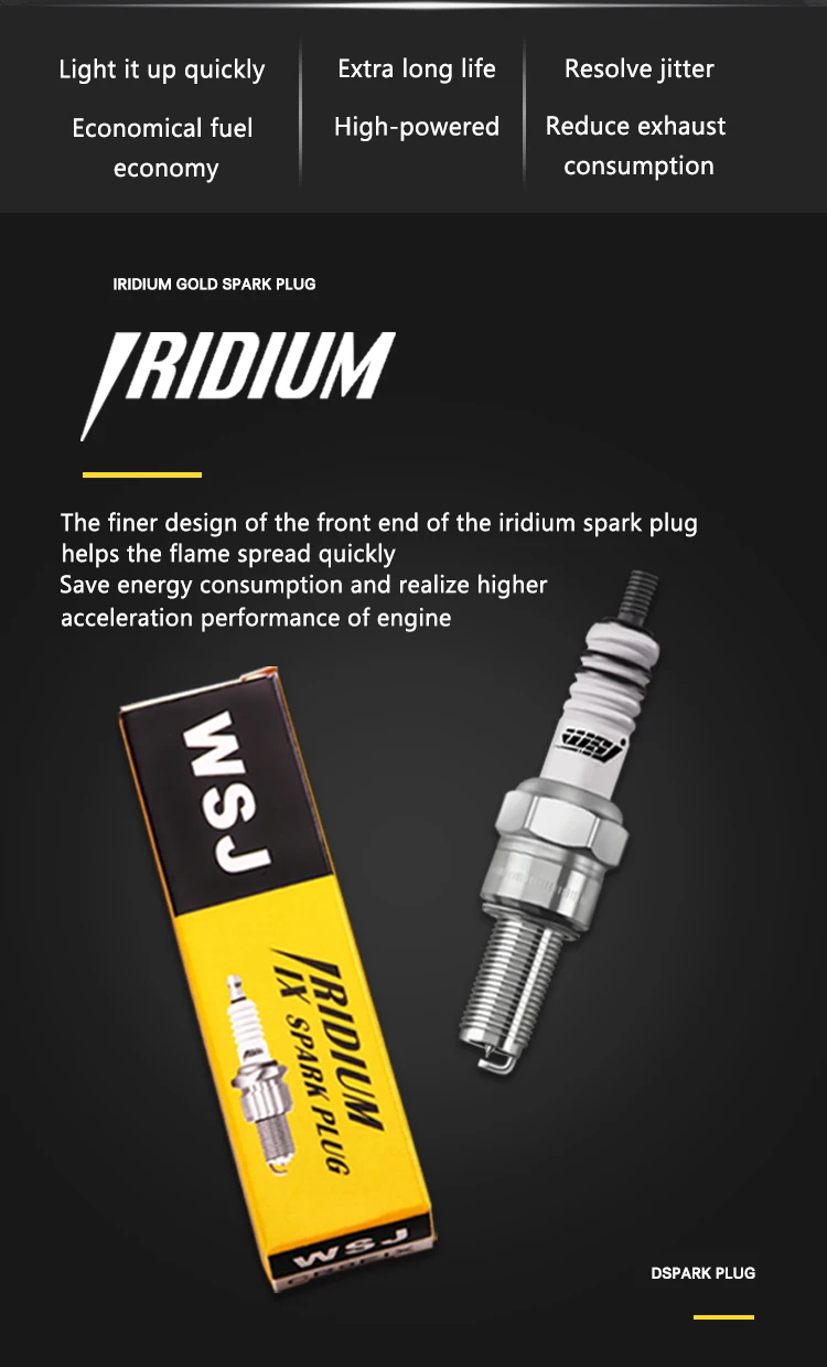 MOTORCYCLE IRIDIUM IGNITION SPARK PLUG FOR YZF1000 YZF-R1 R1 YZF600 YZF-R6 YZF R6 FZ1 FZ6 XJR400 FZ400 MT-07 MT-09 MT-10