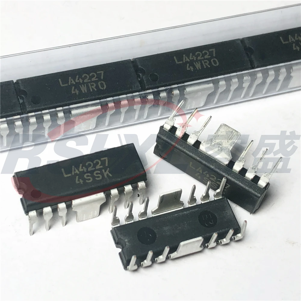 LA4227-E LA4227 DIP-14P New Original 5pcs/Lot Audio Output for Radio Cassette Recorders 3W × 2ch Power Amplifier