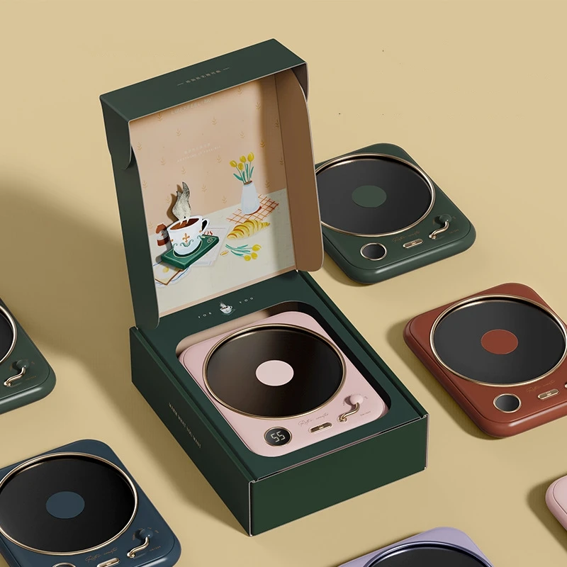 220 В, ретро кружка, нагреватель для кофе, молока, чая, нагреватель, 3 температурных режима, электрическая нагревательная подставка для дома, офиса, отключается