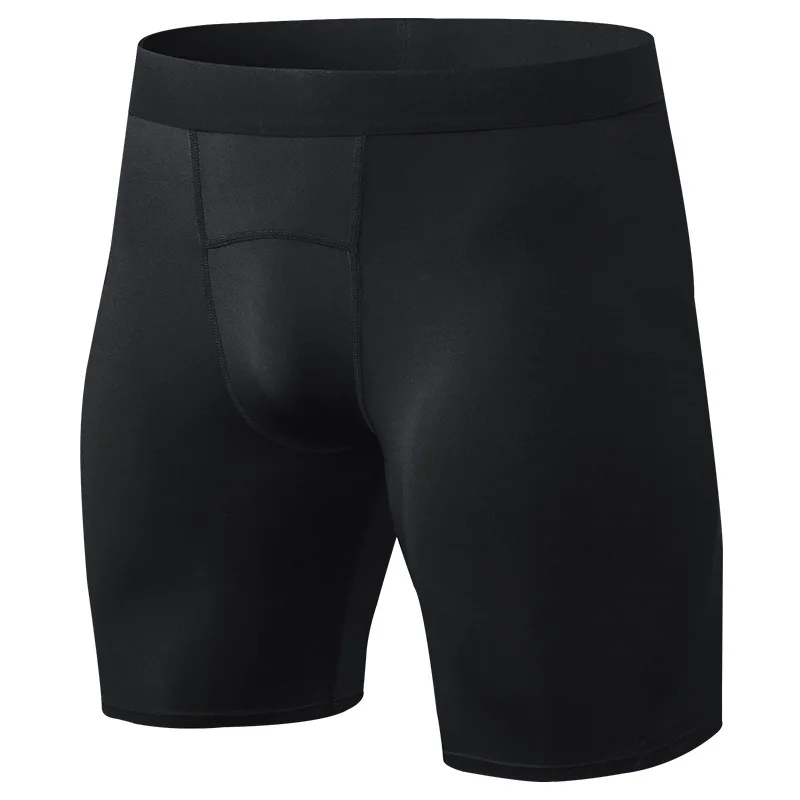 Pantalones cortos de compresión con bolsillo para teléfono para hombre, mallas deportivas de secado rápido para gimnasio y Fitness, ropa interior de