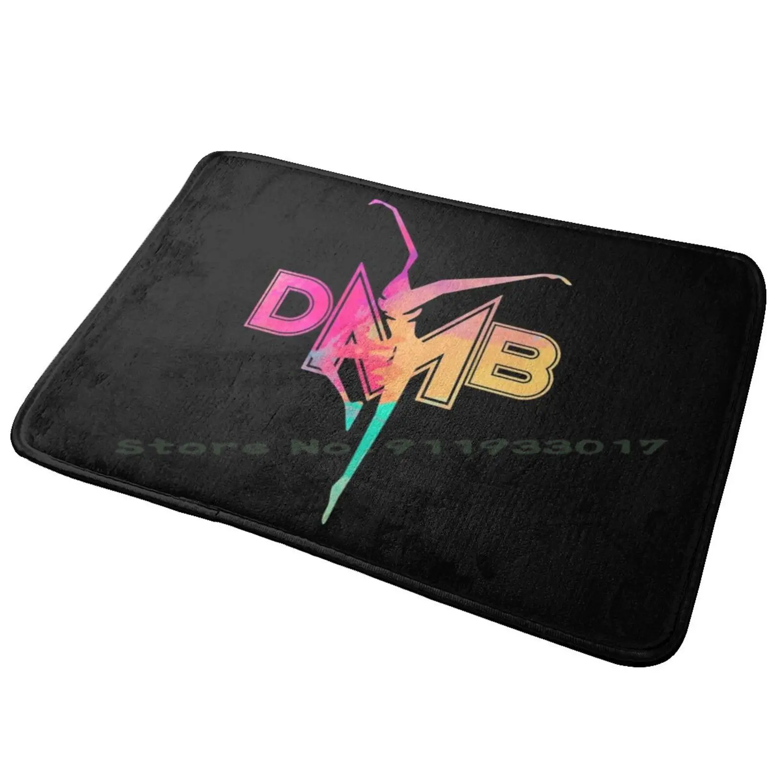 Dave Matthews Band Colorfull Logo Entrance Door Mat Bath Mat Rug Spotify Deezer Youtube Music Artist Band Group Calming Music