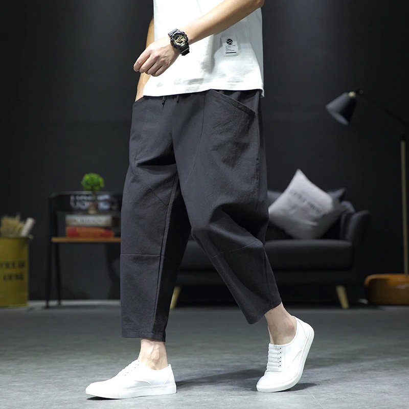 Men\'s pants Men Casual Pants Plus Size 5XL Streetwear Summer Autumn Bottoms Breathable Sweatpants Trousers largo Mens Clothing