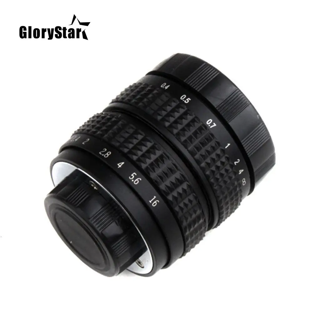 

GloryStar 50mm F1.4 CCTV TV Movie lens+C Mount+Macro ring For Nikon F AI Mount SLR Camera D5600 D5300 D3300 D3400 D750 C-AI