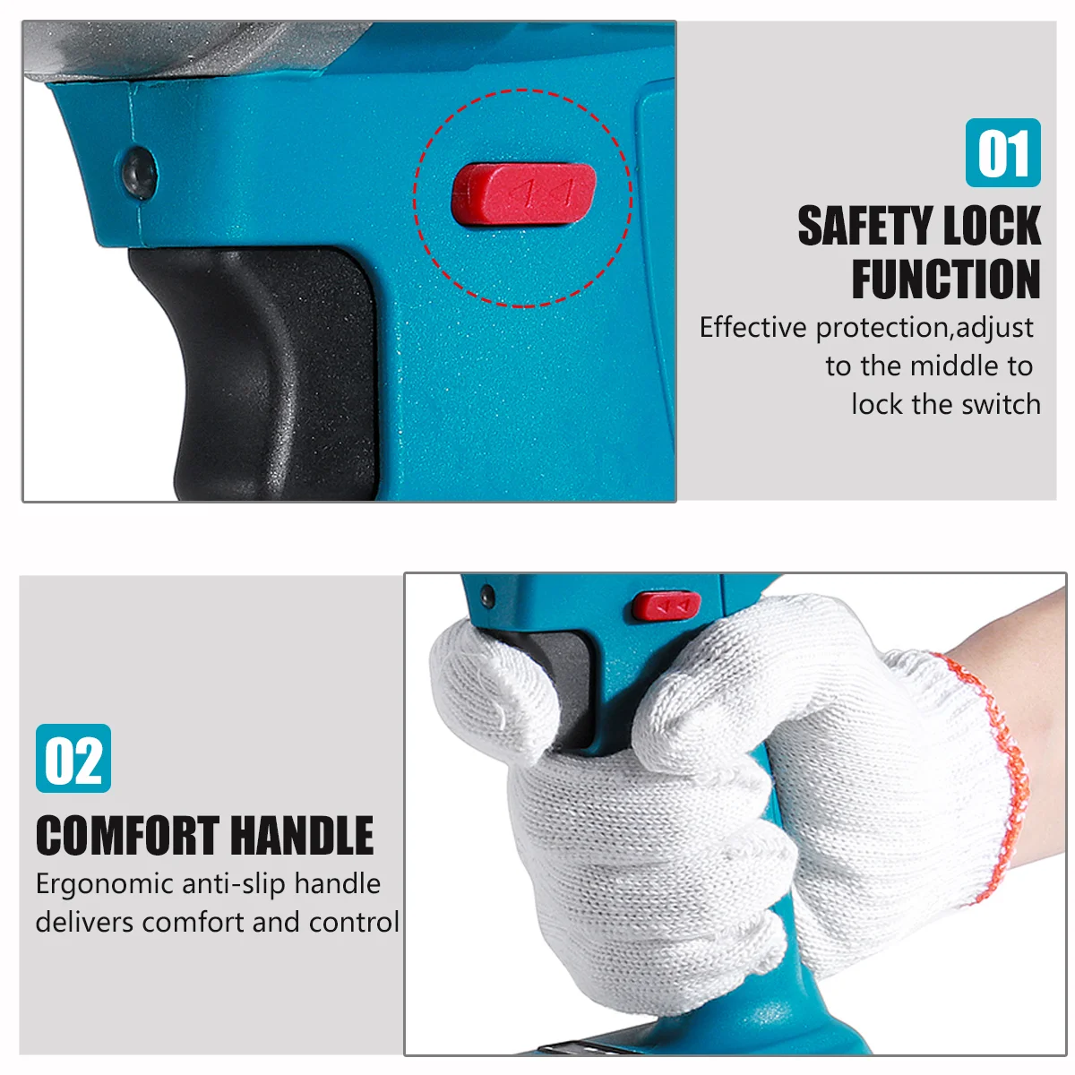 2000N.M High Torque Brushless Car Wrench Cordless Electric Impact Wrench 3/4 inch Socket Tools LED light For Makita 18V Battery