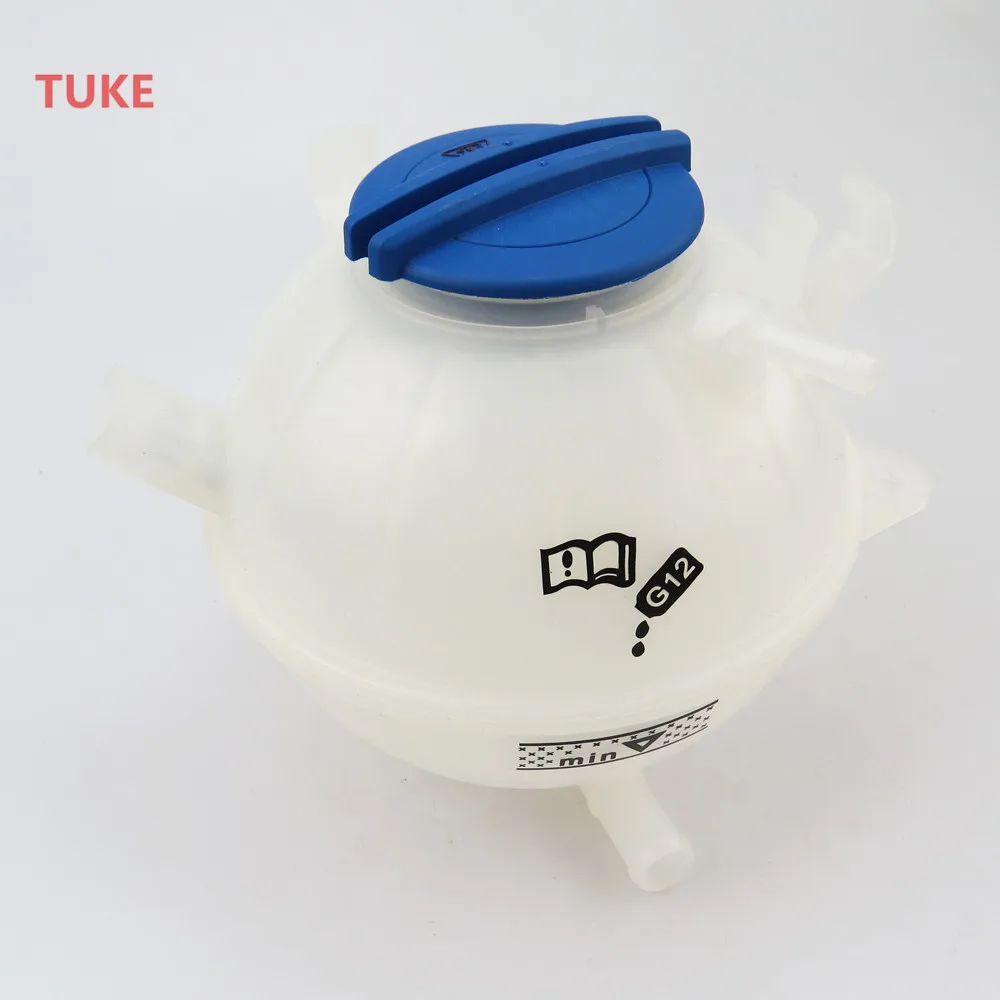 RWSYPL 1 Set Coolant Reservoir Expansion Tank Kettle + Cap Cove For BEETLE CC EOS GOLF MK5 PASSAT B6 TIGUAN A3 TT 1K0 121 407 A