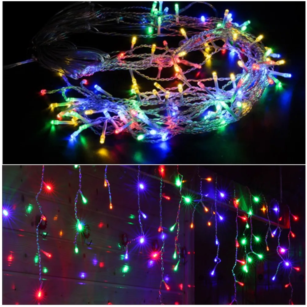 LED New Year Garland 3M-18M Width and 1M Height Outdoor Festoon House Decoration For Wedding/Party/Home/Garden/Street/Christmas