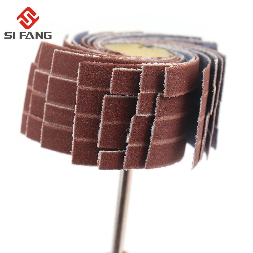 1PC Drilll Accessories 80-600 Grit Sanding Flap Wheel 3mm Shank Sanding Grinding Sand Paper Shutter Wheel for Rotary Tool