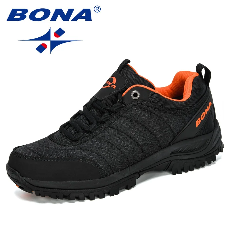 BONA-Sapatos de caminhada para homens, sapatos de escalada, calçado ao ar livre, tênis esportivos trekking, masculino confortável, nova chegada