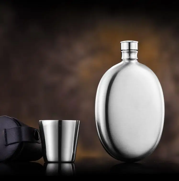 30PCS 3oz Portable High quality 304 stainless steel mango hip flask travel whiskey alcohol bottle Small Bottle for girl SN3346