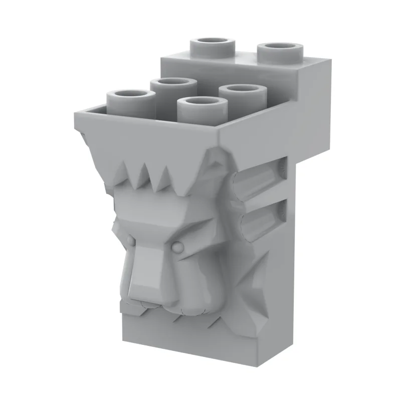 Building Blocks parts 2x3x3 Lion Head City Wall Street View Decoration 1 PCS MOC Compatible With brands toys for children 30274