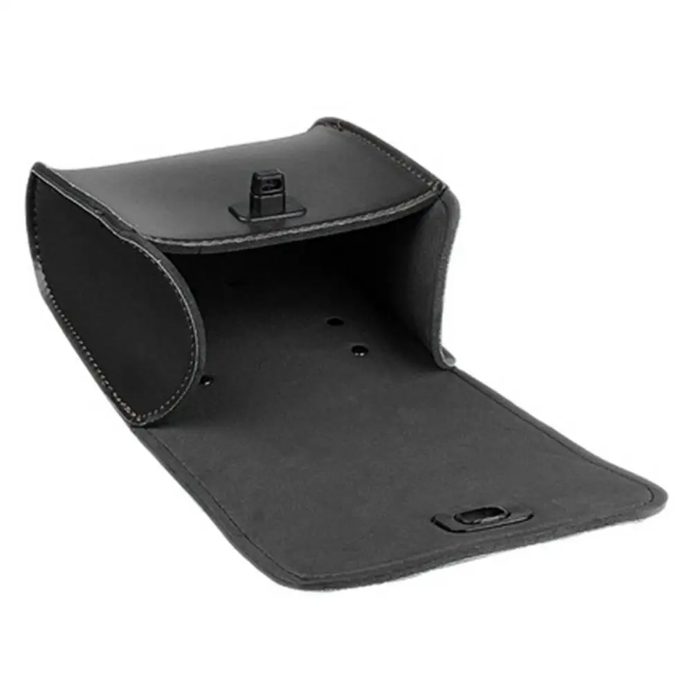 Saco de sela de couro PU impermeável para motocicleta, armazenamento de bagagem multifuncional, guidão, sela frontal, acessórios para pendurar