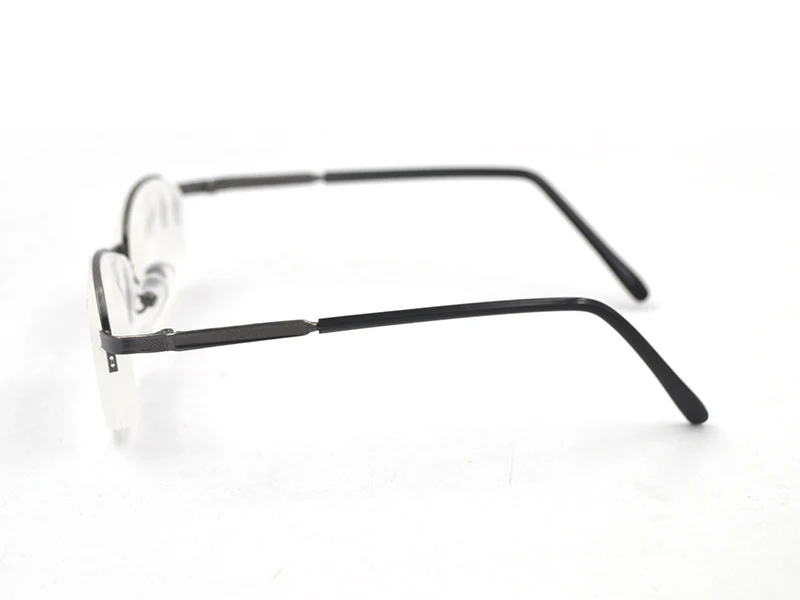 Tinggi Dioptri Paruh Logam Bingkai Unisex Mata Ayam Miopia Kacamata Bingkai Setengah Paduan Rabun Jauh Pandangan Gafas-6.0 untuk -10 A1