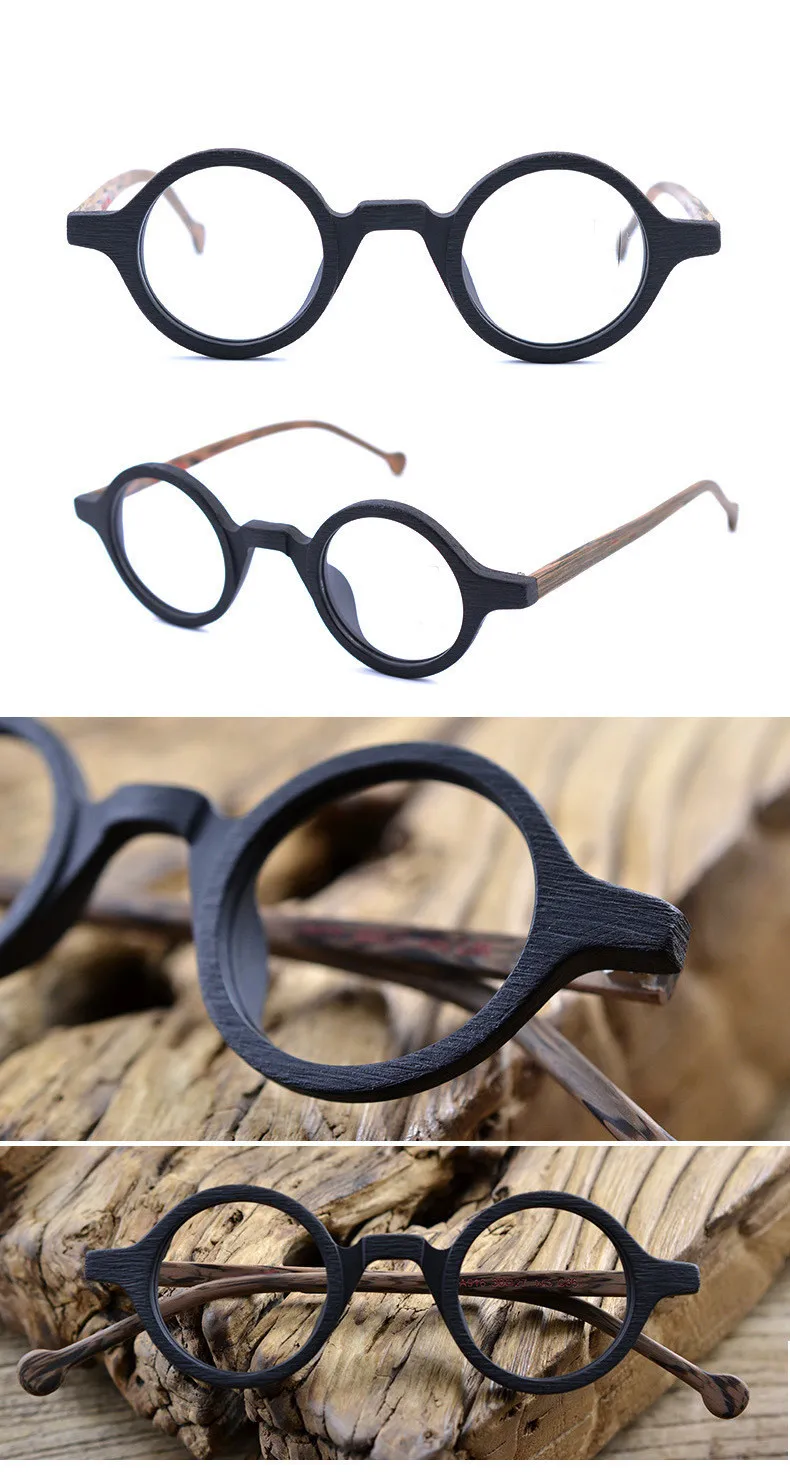 Acetat Vintage Kleine Runde Brille Männer Brillen Rahmen Frauen Optische Verordnung Spektakel Klare Brillen – Detail 38
