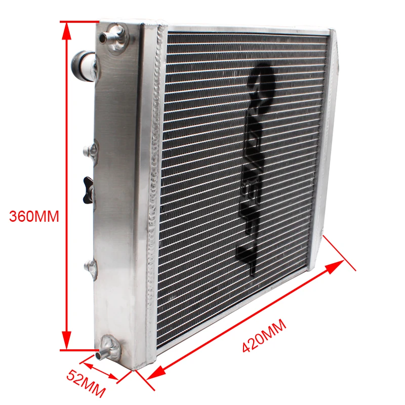 DEFT Automatic Car Radiator Full Aluminum Racing Radiator For Honda Civic EK EG Del Sol Manual 92-00 D15 D16 28MM 32MM Caliber - view 3
