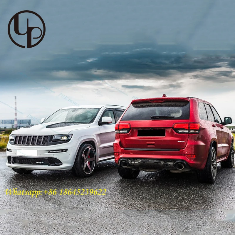 Grand Cherokee car bumpers to SRT8 design body kits conversion 2011-2018y Grand Cherokee facelift bonnet bumper