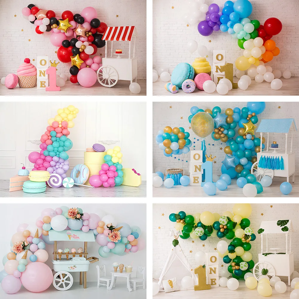 

Avezano Candy Bar Background Photography Donuts Lollipops Sweet Ice Cream Newborn 1st Birthday Portrait Cake Smash Backdrops