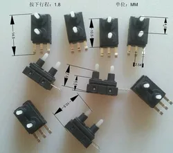 Interrupteur de détection de course limite micro-mouvement, 2 ou 2 têtes de contact, 3 boutons tactiles à trois pieds, 5 pièces, japon