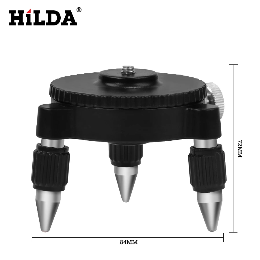 Imagem -05 - Hilda Laser Nível Ajuste Rotação Tripé Conector de Conversão de Suporte Pedestal