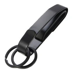 Outdoor Anti-lost Stainless Steel Detachable Keychain for Camping Hiking Travel EDC Tool Waist Belt Clip Buckle Key Ring Holder