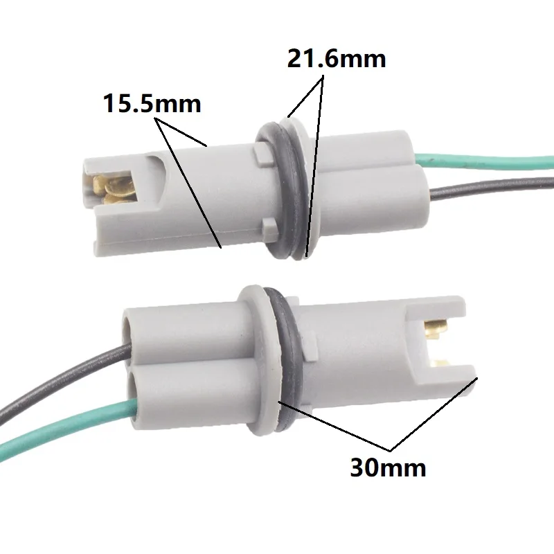 10Pcs T15 T10 168 194 W5W Female Socket Adapter 30cm Extension Wire Socket Wiring Harness Plug Connector For Car T10 LED Bulbs