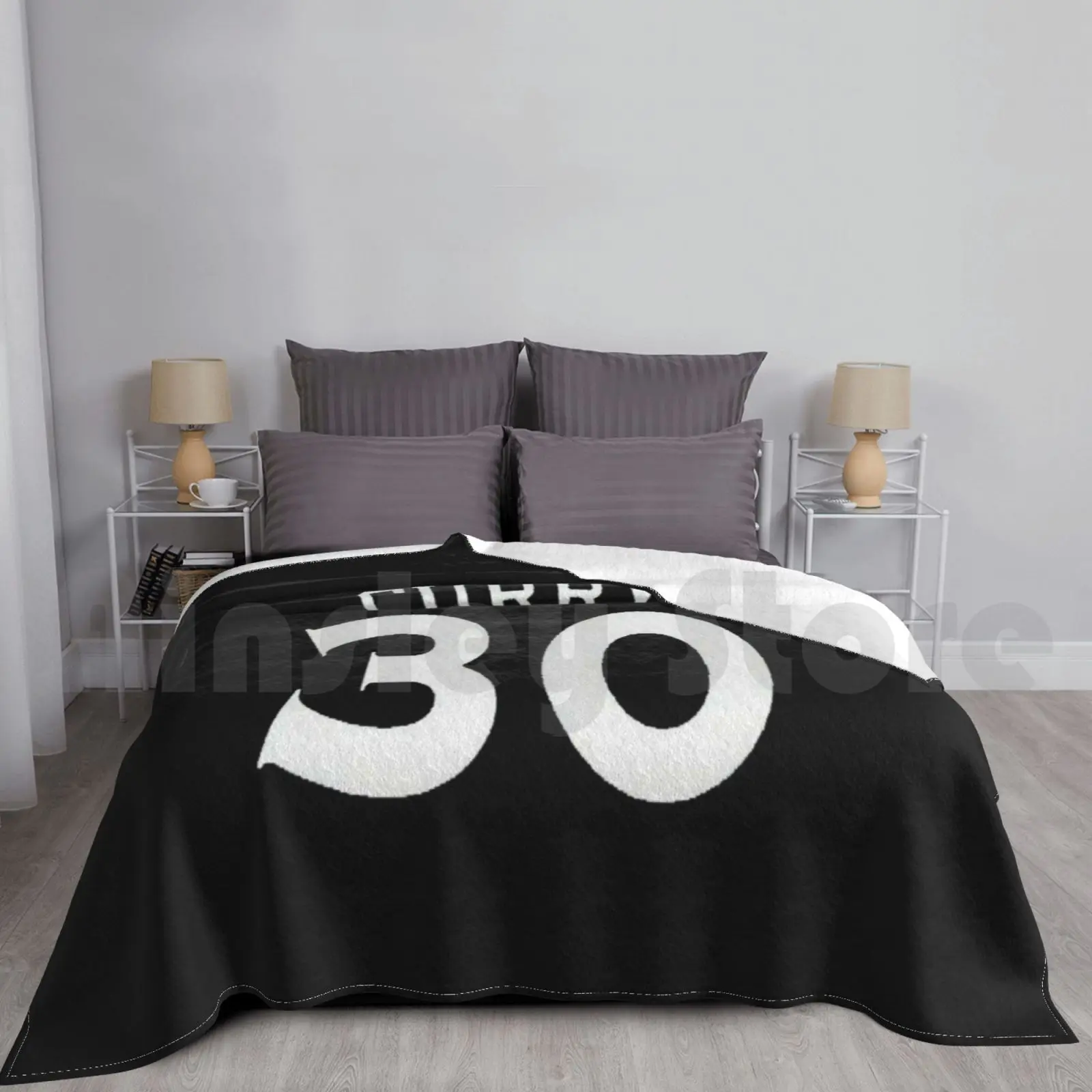 Curry Blanket For Sofa Bed Travel Basketball Athlete Sports Fitness Steph Curry San Francisco Money Baller Wet