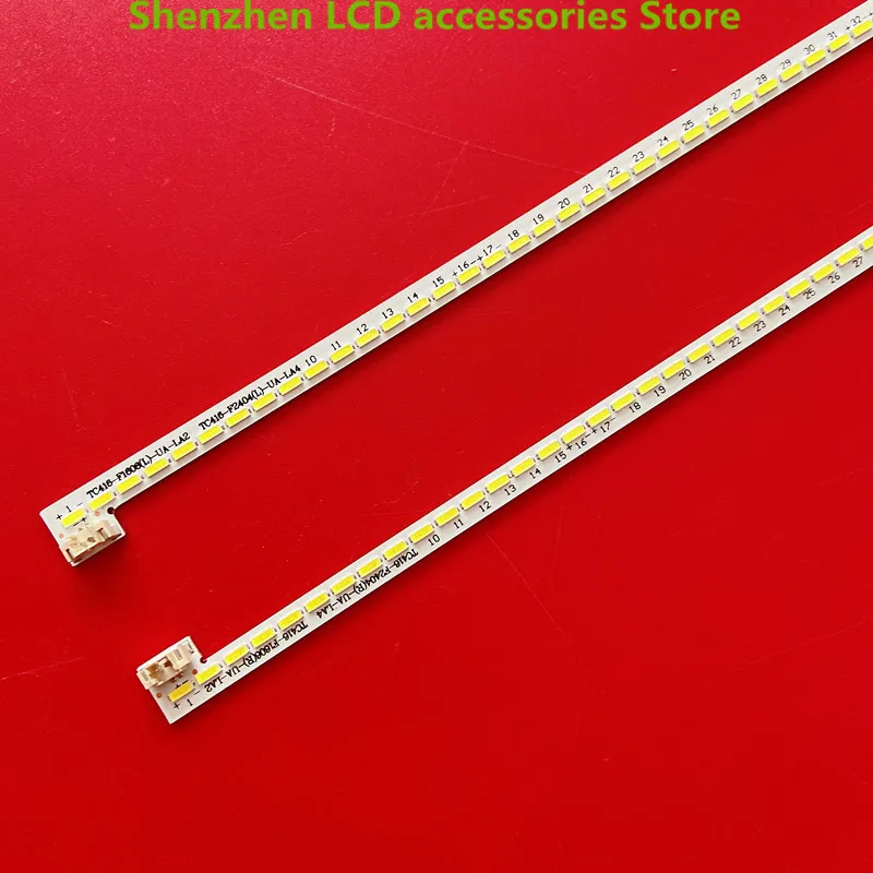 สำหรับ TC416-F2404(L) TC416-F2404(R)-UA-LA4 96LED 461มม. 42นิ้วใช้อลูมิเนียม100% แถบแสงไฟทีวีจอแอลซีดีใหม่ด้านซ้าย + ขวา