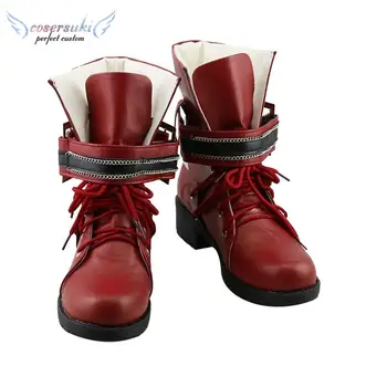 Final Fantasy 7: Remake Tifa Lockhart Aerith Carnival Sborough Cosplay Shoes Boots for Carnival Halloween Convention Event