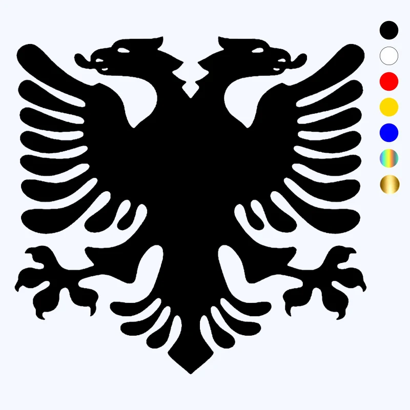 CK3256# Various Sizes Albanian Eagle Funny Car Sticker Vinyl Decal Waterproof Car Auto Stickers on Bummper Laptop Rear Window