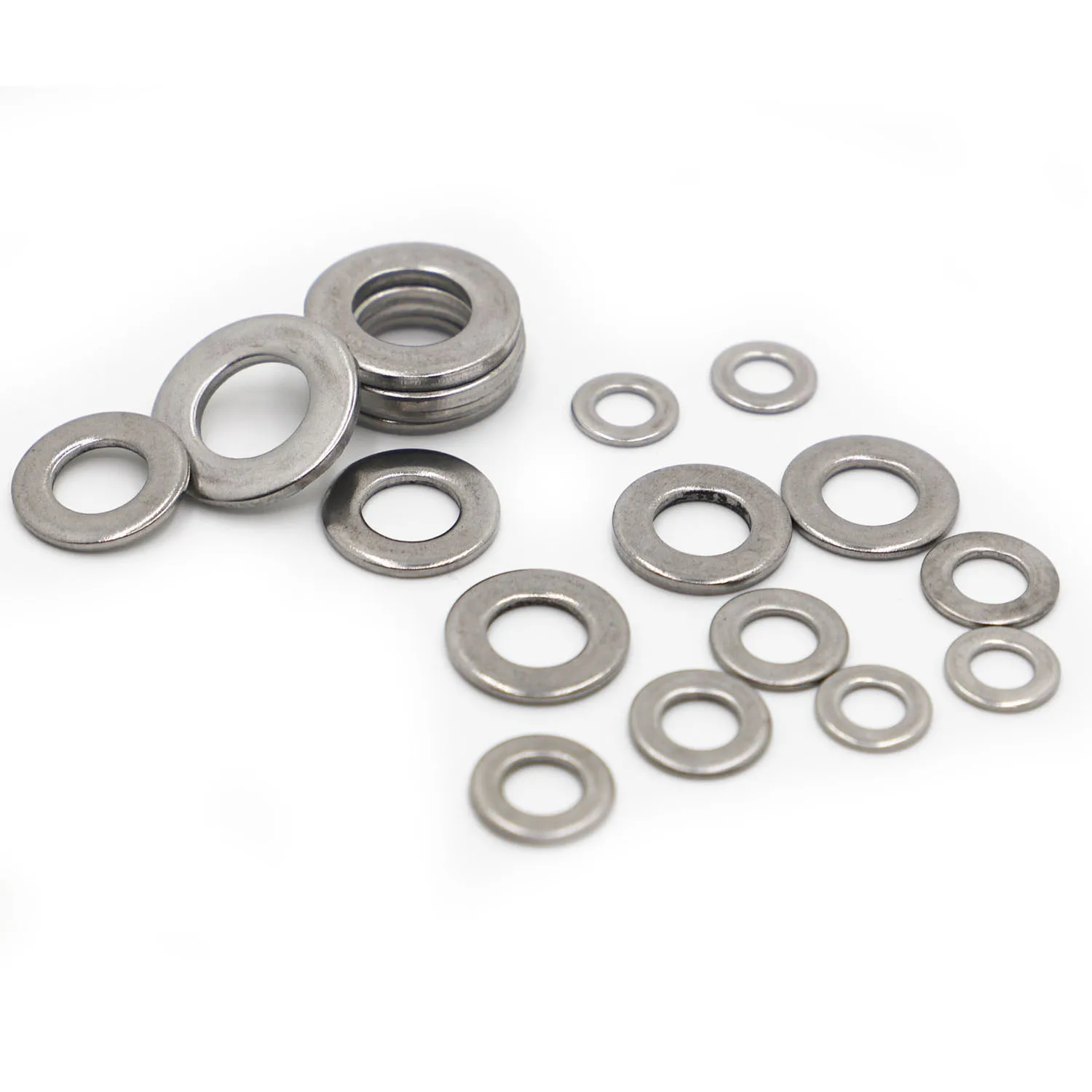 

2-50pcs M1.6 M2 M2.5 M3 M3.5 M4 M5 M6 M8 M10 M12 M14 M16 M20 M24 GB97 A2-70 304 Stainless Steel Flat Washer Plain Gasket