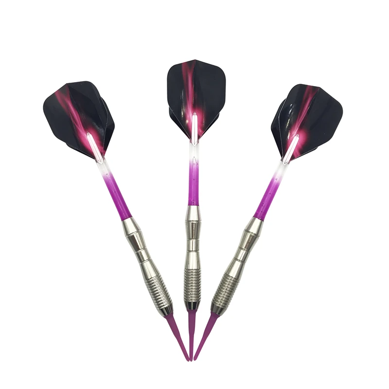 New High-quality Sofe Pointed Darts 3Pcs/set 17g Standard Safe Electronic Darts Dart Shafts Aurora Wing Dardos Flight Flechette