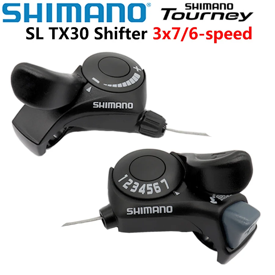 Shimano Tourney SL TX30 دراجة رافعة تحول 6s 7s 18s 21s سرعة SL-TX30 المتحولون الداخلية والعتاد كابل وشملت #1