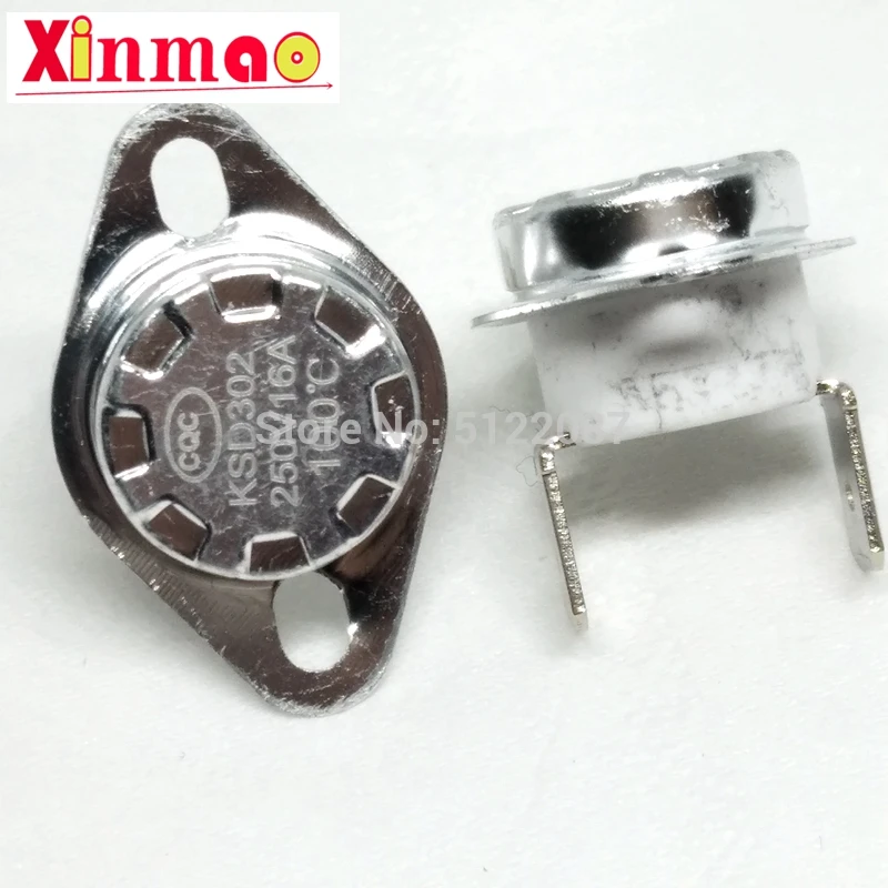 3pcs KSD302 16A 250V 40-130 85C Degree Ceramic KSD301 Normally Closed Temperature Switch Thermostat 45 55 60 65 70 75 80 85C 9