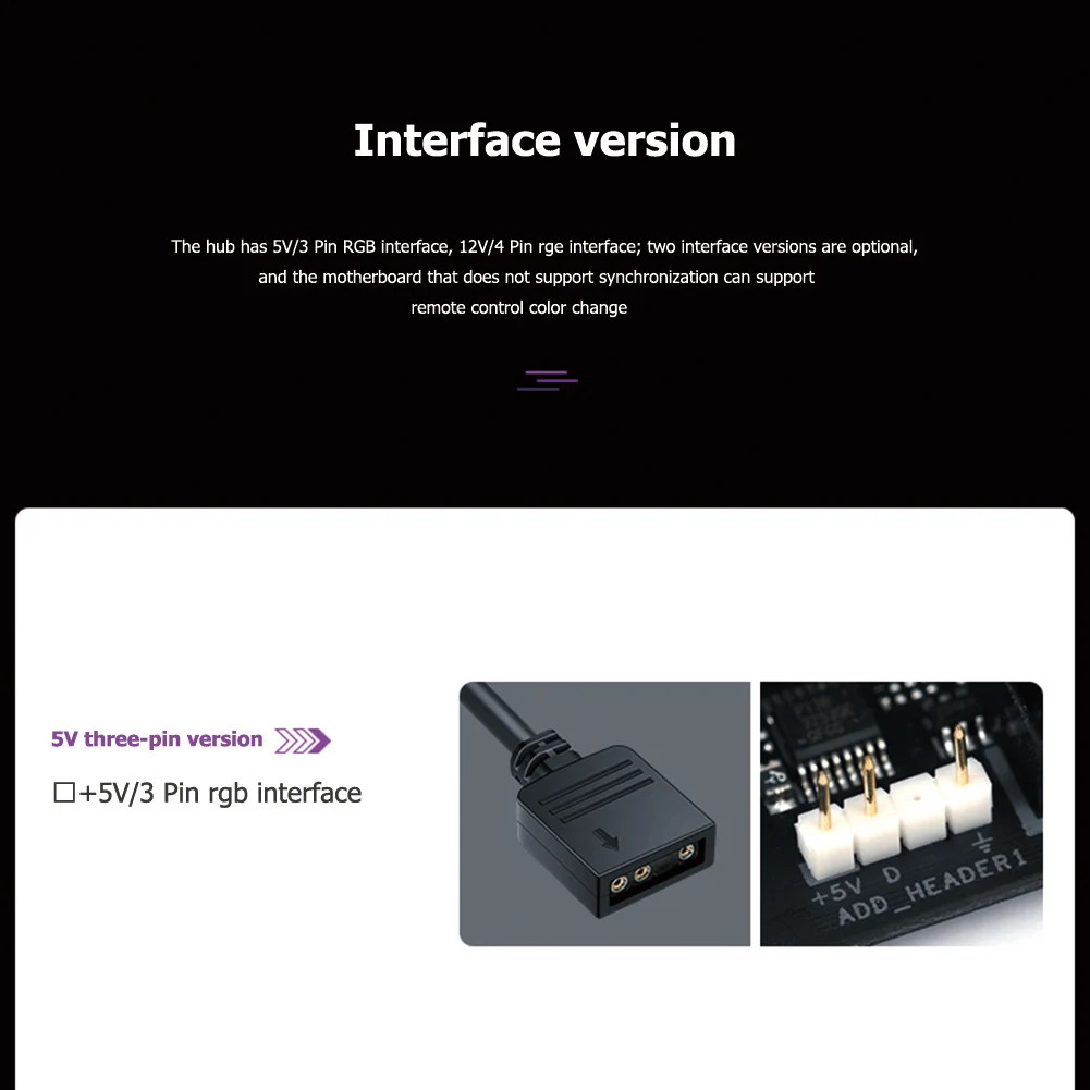 Boîtier de ventilateur HUB pour ordinateur de bureau, 10 Ports, 5V, 3 broches, ARGB, adaptateur d'alimentation SATA, pour Gigabyte MSI ASUS