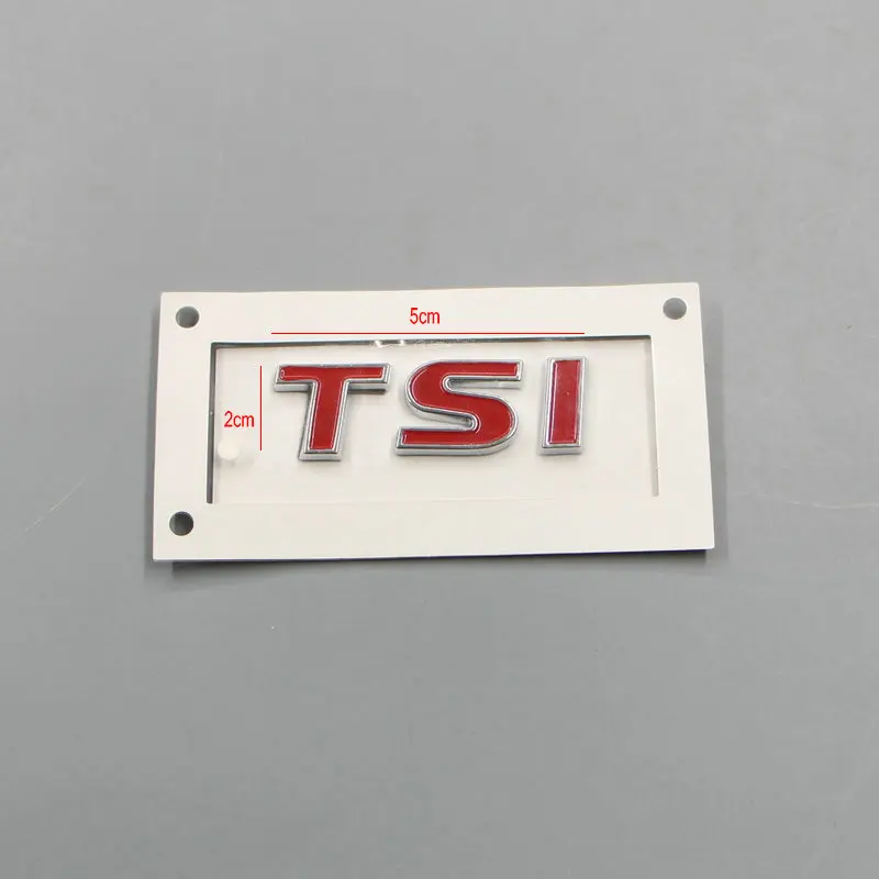 For JETTE Bora golf CC Passat TSI Trunk logo TSI alphabet ABS plastic Electroplated car paint silvery